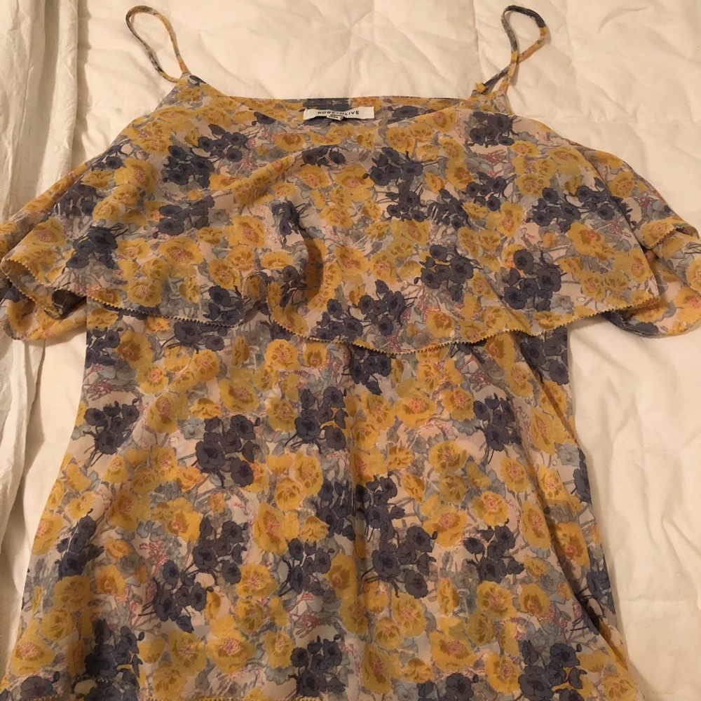 Yellow floral top